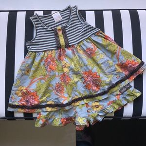 Matilda Jane Tunic Top and Shorts Set Sz 4